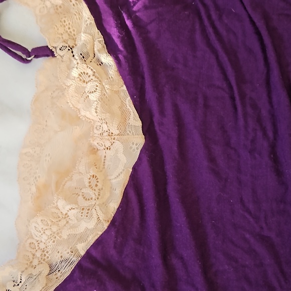 🩷💜FREDERICKS OF HOLLYWOOD LACE SLEEP PAJAMA ROMPER BUNDLE 💜🩷 - Picture 3 of 10